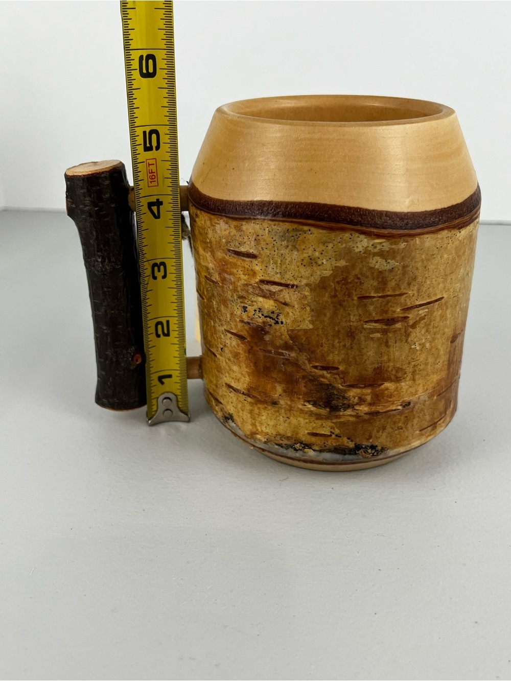 LAPPITUOTE Finland Vintage Handmade Wooden Bark Mug - Picture 10 of 11